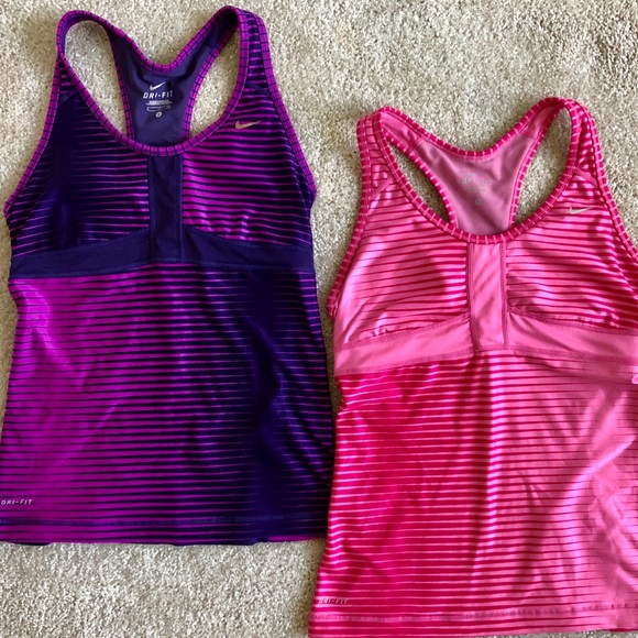 Nike Tops - Nike Dri-fit Racerback Athletic Running Tanks
